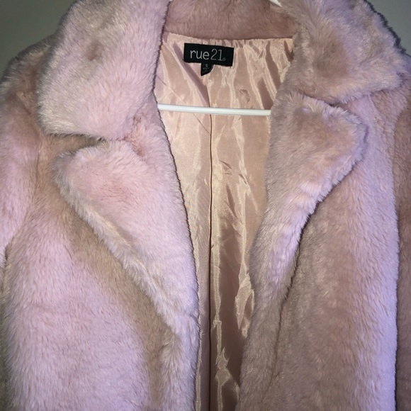 Pink Fuzzy Coat - Picture 3 of 4